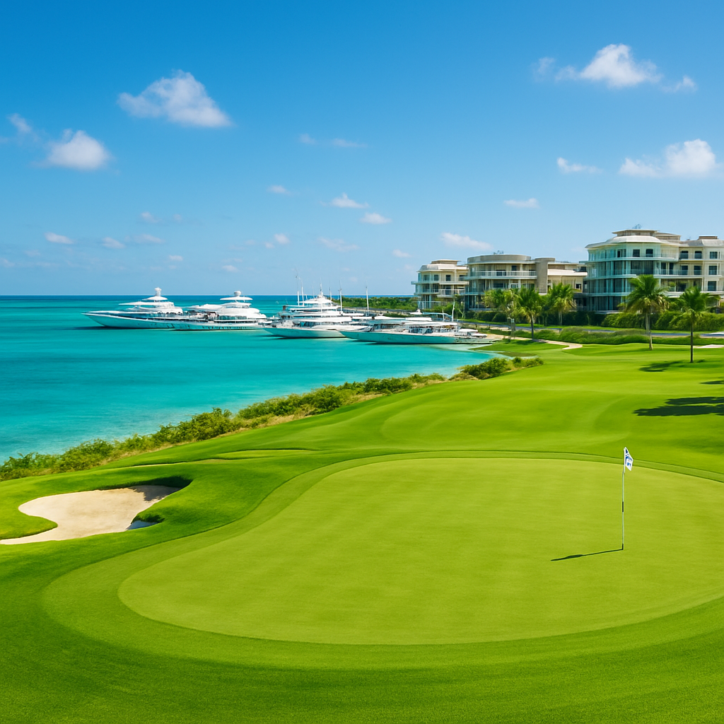 Coastal championship golf course and marina at Albany